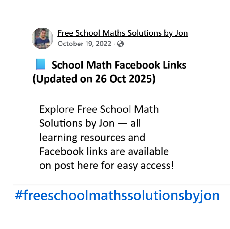 School Math Facebook Links 