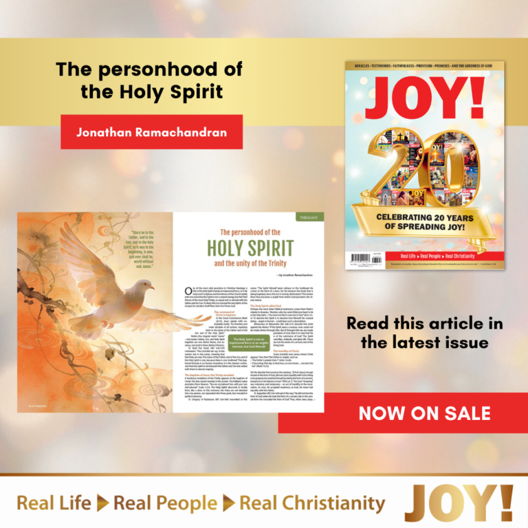 My First Theology Article! Published in JOY! Magazine (Christian): “The Personhood of the Holy Spirit and the Unity of the Trinity” — featured in their 20th Anniversary issue for Good Friday & Easter 2026!