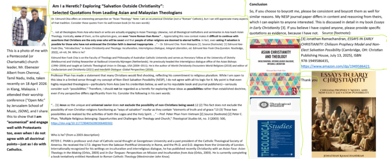 Am I a Heretic? Exploring “Salvation Outside Christianity”: Selected Quotations from Leading Asian and Malaysian Theologians