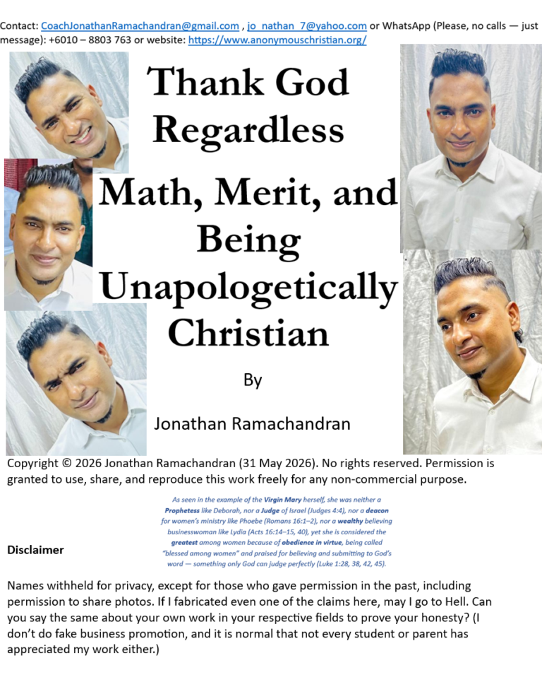 New Book: Thank God Regardless Math, Merit, and Being Unapologetically Christian